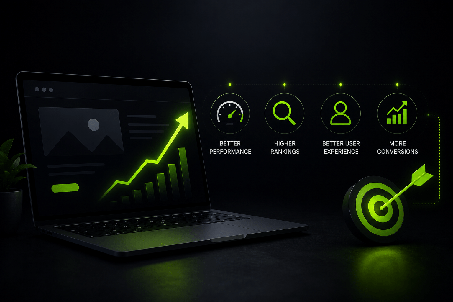Website optimization services improving website speed, search rankings, user experience, and conversions through performance optimization and modern web design.
